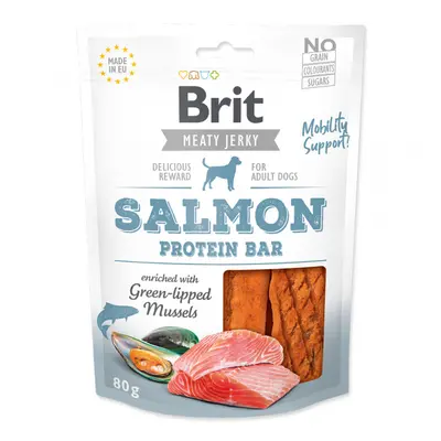 Brit Jerky Salmon Protein Bar 80g