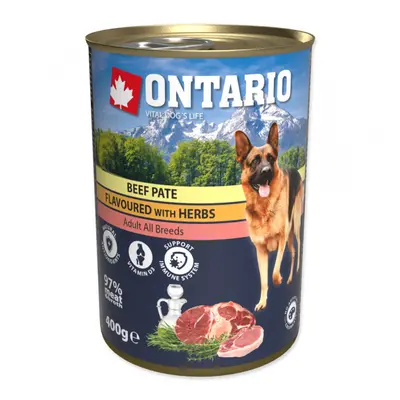 Konzerva Ontario Beef Pate flavoured with Herbs 400g