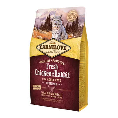 Carnilove Fresh Chicken & Rabbit Gourmand for Adult cats 2kg