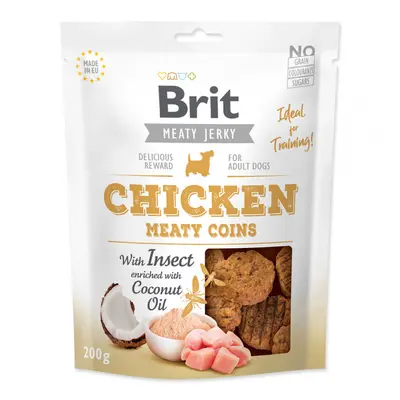 Brit Jerky Chicken with Insect Meaty Coins 200g