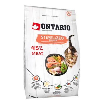 Ontario Cat Sterilised Salmon 0,4 kg