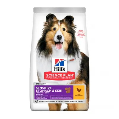 Hill´s Science Plan Canine Adult Sensitive Stomach & Skin Medium Chicken 14kg