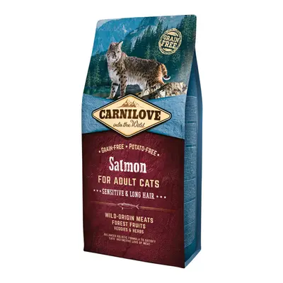 Carnilove Salmon Adult Cats Sensitive and Long Hair 6kg