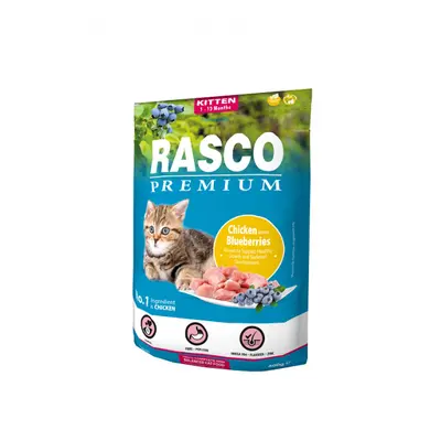 Rasco Premium Cat Kitten, chicken, blueberries 400g