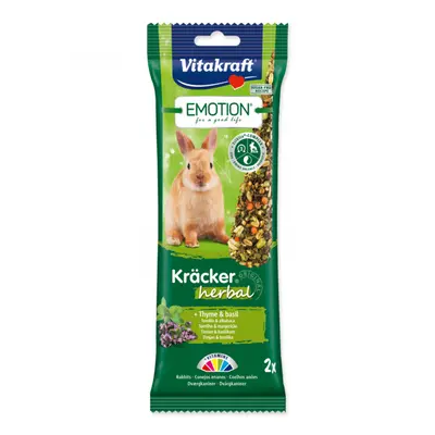 Tyčinky Vitakraft Emotion kracker králík herbal 2ks