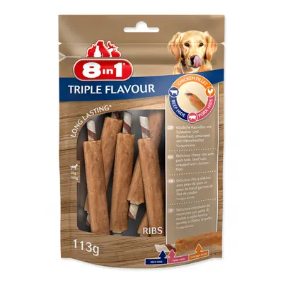 Žebírko žvýkací 8in1 Triple Flavour 6ks