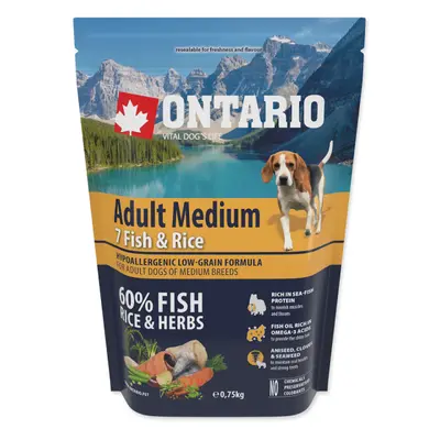 Ontario Adult Medium Fish & Rice 0,75kg