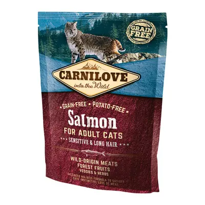 Carnilove Salmon Adult Cats – Sensitive and Long Hair 400g