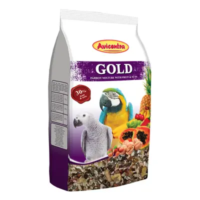 Krmivo Avicentra Gold pro velké papoušky 850g