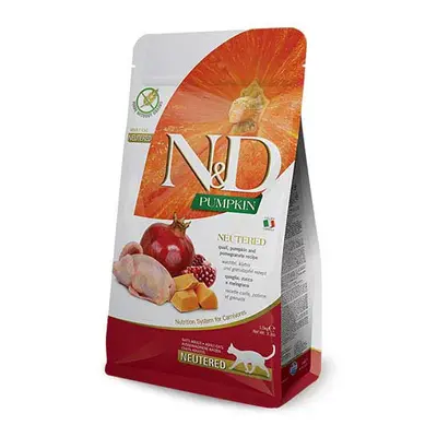 N & D GF Pumpkin CAT NEUTERED Quail & Pomegranate 1,5kg