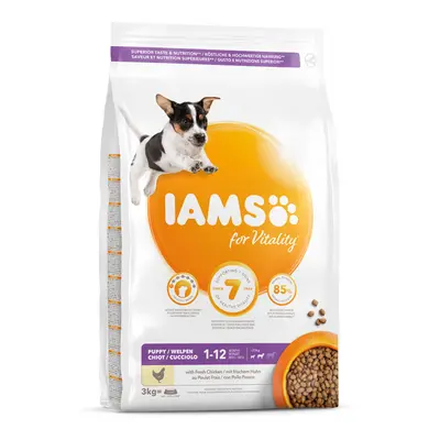 IAMS Dog Puppy Small & Medium Chicken 3kg