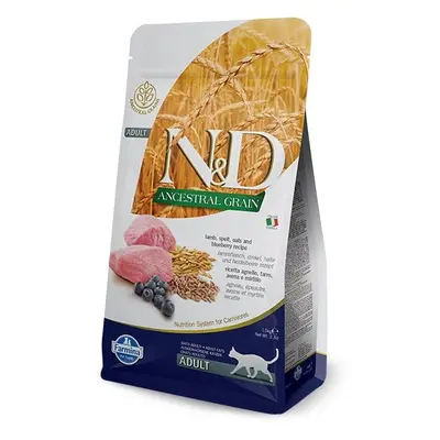 N&D Ancestral Grain Cat Adult Lamb & Blueberry 1,5kg