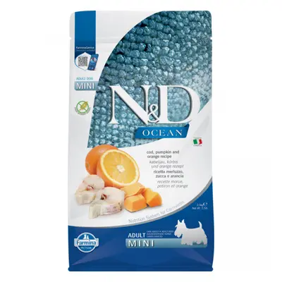 N&D Ocean Dog Adult Mini Codfish&Pumpkin&Orange 2,5kg