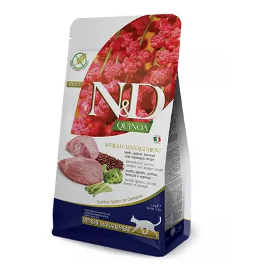 N & D GF Quinoa CAT Weight Mngmnt Lamb & Broccoli 1,5kg