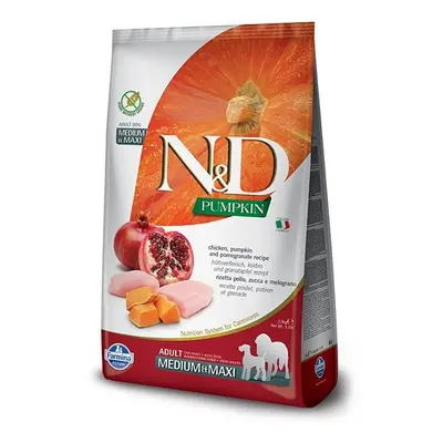 N&D Pumpkin Dog Adult M/L Chicken & Pomegranate 12kg