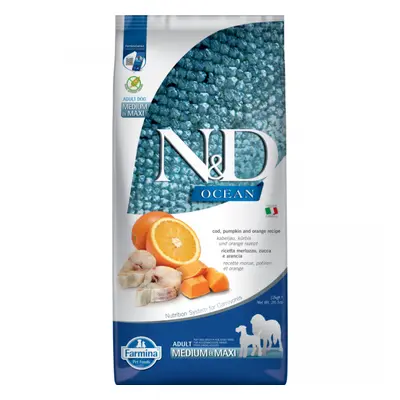 N&D Ocean Dog Adult Medium/Maxi Codfish&Pumpkin&Orange 12kg