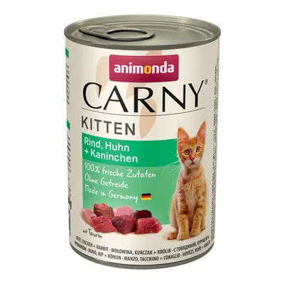 Konzerva ANIMONDA Carny Kitten hovězí + kuřecí + králík 400g