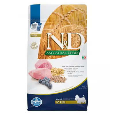 N&D Ancestral Grain Dog Adult Mini Lamb & Blueberry 800g