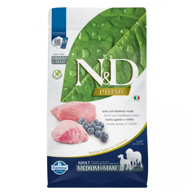 N&D Prime Dog Adult Medium/Maxi Lamb&Blueberry 2,5kg