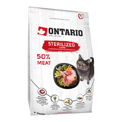 Ontario Cat Sterilised Lamb 0,4 kg