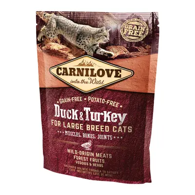 Carnilove Duck and Turkey Large Breed Cats – Muscles,Bones,Joints 400g