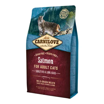 Carnilove Salmon Adult Cats – Sensitive and Long Hair 2kg