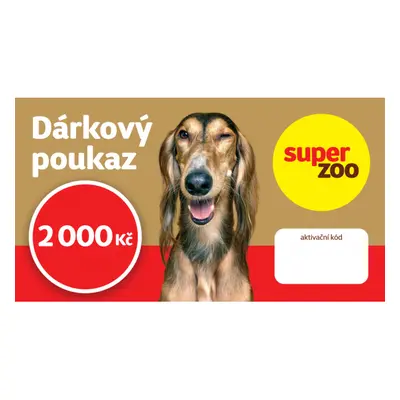 Dárkový poukaz Super zoo 2000 Kč