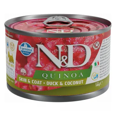 Konzerva N&D Quinoa Dog Skin&Coat Duck 140g