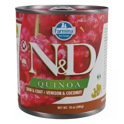 Konzerva N&D Quinoa Dog Skin&Coat Venison 285g