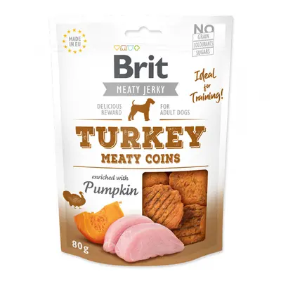 Brit Jerky Turkey Meaty Coins 80g