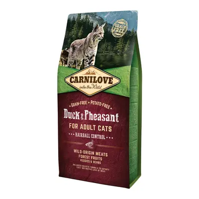 Carnilove Duck and Pheasant Adult Cats–Hairball Control 6kg