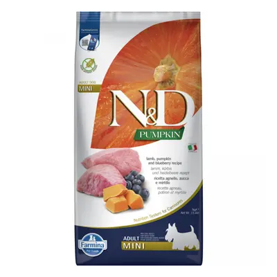 N&D Pumpkin Dog Adult Lamb & Blueberry Mini 7kg