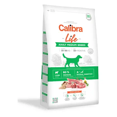 Calibra Dog Life Adult Medium Breed Lamb 12 kg