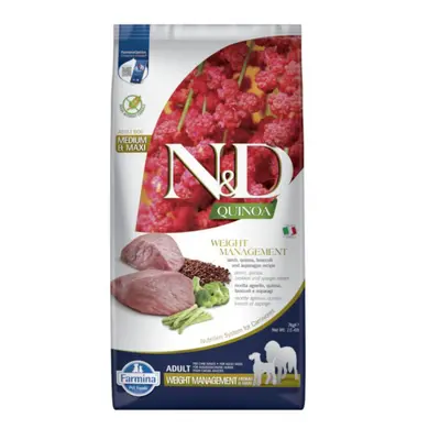 N & D GF Quinoa DOG Weight Mngmnt Lamb & Broccoli 800g