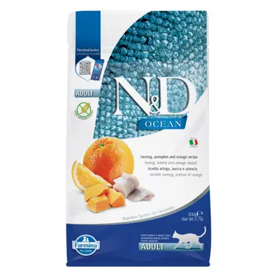 N&D Pumpkin Cat Adult Herring & Orange 300g