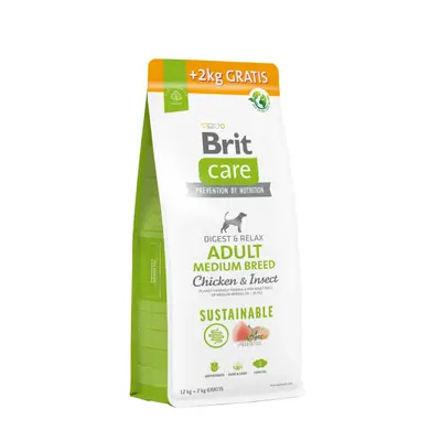 Brit Care Dog Sustainable Adult Medium Breed 12+2kg