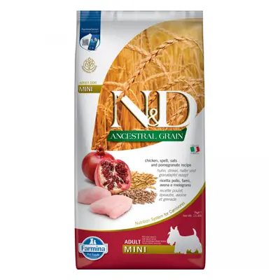 N&D Ancestral Grain Dog Adult Mini Chicken & Pomegranate 7kg