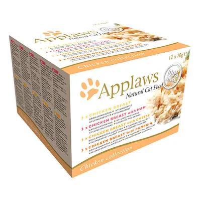 Konzervy APPLAWS Cat Chicken Selection multipack 12 x 70g