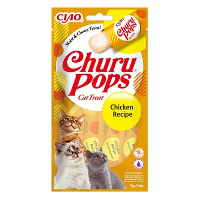 Churu lízací pochoutka Pops kuře 4x14g