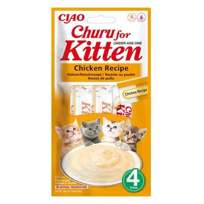 Churu lízací pochoutka Kitten kuře 4x14g