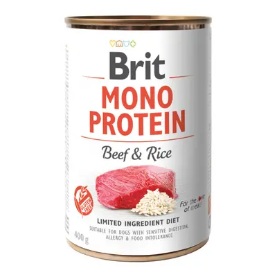 Konzerva Brit Monoprotein Beef & Brown Rice 400g