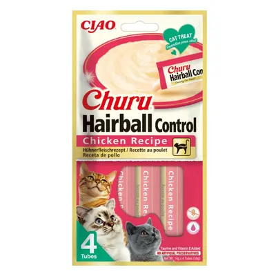 Churu lízací pochoutka Hairball kuře 4x14g