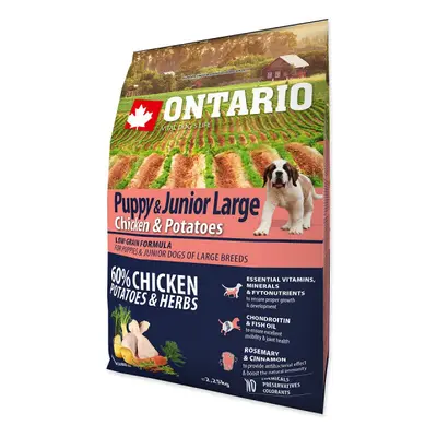 Ontario Puppy & Junior Large Chicken & Potatoes 2,25 kg