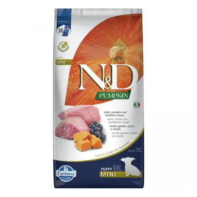 N&D Pumpkin Dog Puppy Mini Lamb & Blueberry 7kg