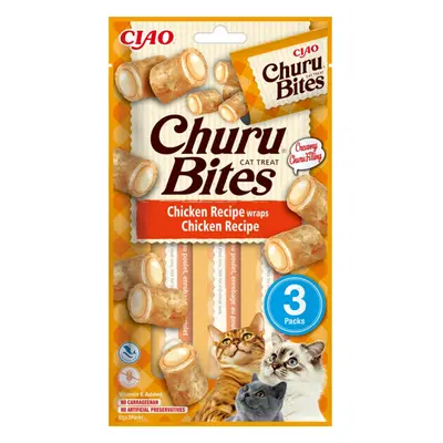 Churu pochoutka Bites wraps kuře 3x10g