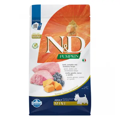 N&D Pumpkin Dog Adult Lamb & Blueberry Mini 2,5kg