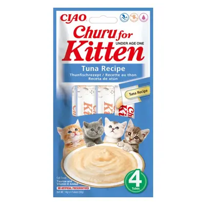 Churu lízací pochoutka Kitten tuňák 4x14g