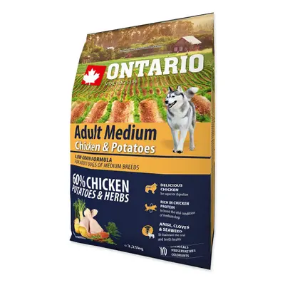 Ontario Adult Medium Chicken & Potatoes 2,25 kg