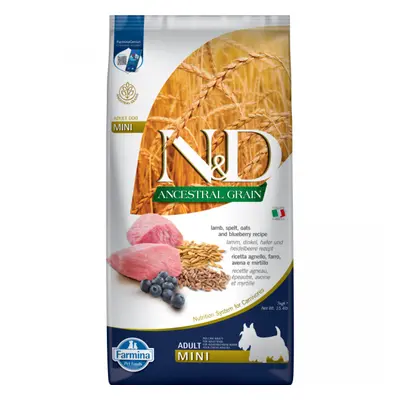 N&D Ancestral Grain Dog Adult Lamb & Blueberry Mini 7kg