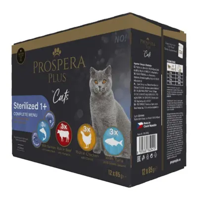 Kapsičky Prospera Plus Cat Sterilised 1+ Multipack 12x85g